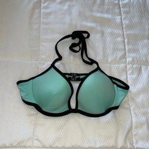H&M blue push-up bikini top